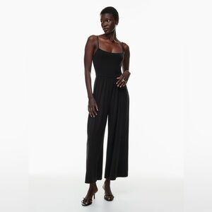 Aritzia Wilfred Black Market Jumpsuit Jersey Lyocell ultra-soft Wide-leg Size S